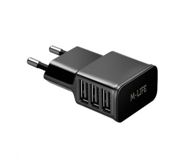 INCARCATOR RETEA 3 X USB 3A MAX (1A+1A+2A) ML INCARCATOR RETEA 3 X USB 3A MAX (1A+1A+2A) ML