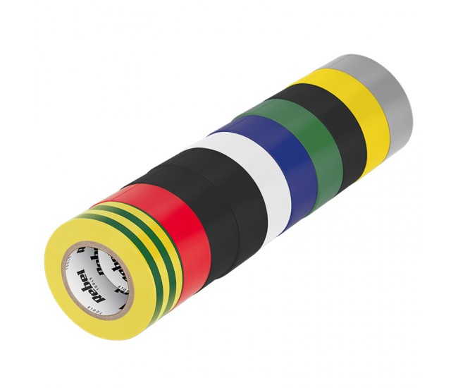 SET 10 BENZI IZOLATOARE DIVERSE CULORI 19MM 10YD 