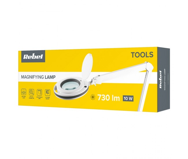 LAMPA CU LUPA 5 DIOPTRII 10W REBEL 