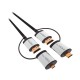 CABLU HDMI - HDMI + ADAPTOR C / D V 1.4 1.5M 