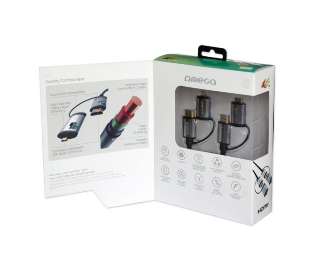 CABLU HDMI - HDMI + ADAPTOR C / D V 1.4 1.5M 