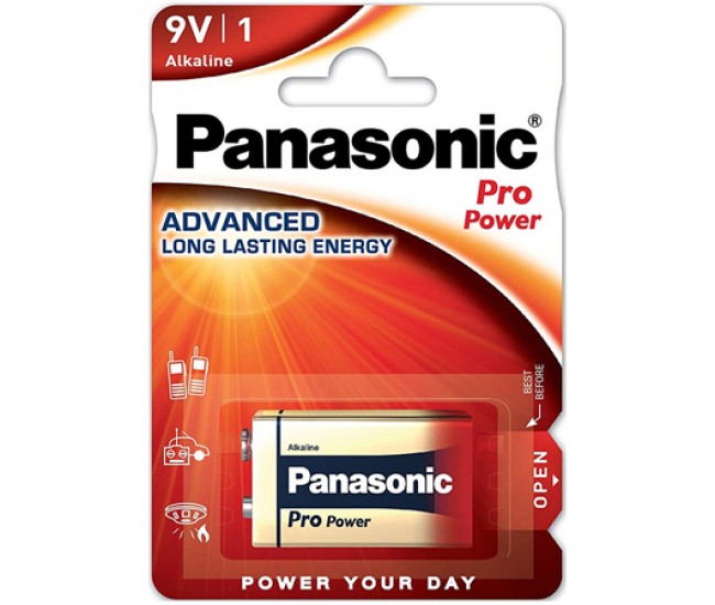 BATERIE 9V BLISTER 1 PRO POWER PANASONIC 