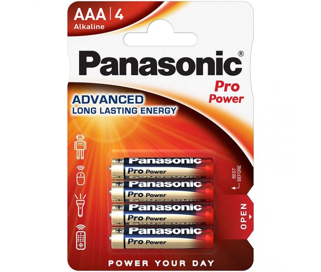 BATERIE LR03 BLISTER 4 PRO POWER PANASONIC 