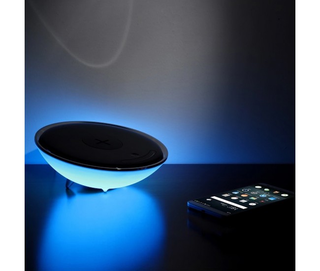 LAMPA LED 10W INCARCARE WIRELESS QI PLATINET 
