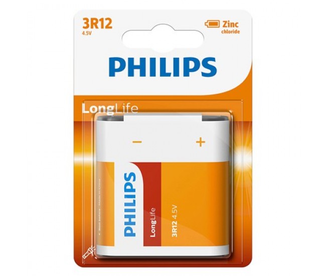 BATERIE LONGLIFE 3R12 BLISTER 1 BUC PHILIPS 