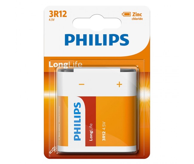 BATERIE LONGLIFE 3R12 BLISTER 1 BUC PHILIPS 