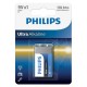 BATERIE ULTRA ALKALINE 9V BLISTER 1 BUC PHILIPS 
