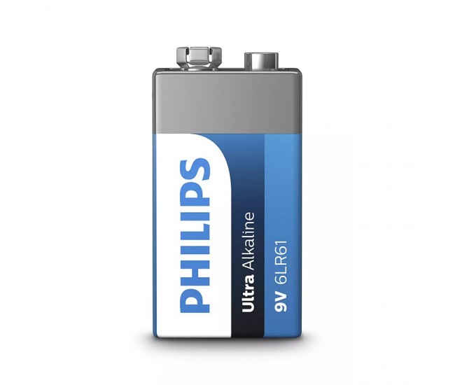BATERIE ULTRA ALKALINE 9V BLISTER 1 BUC PHILIPS 