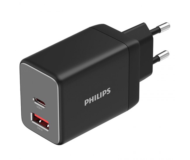 ALIMENTATOR RETEA USB-A + USB C PD 45W PHILIPS 