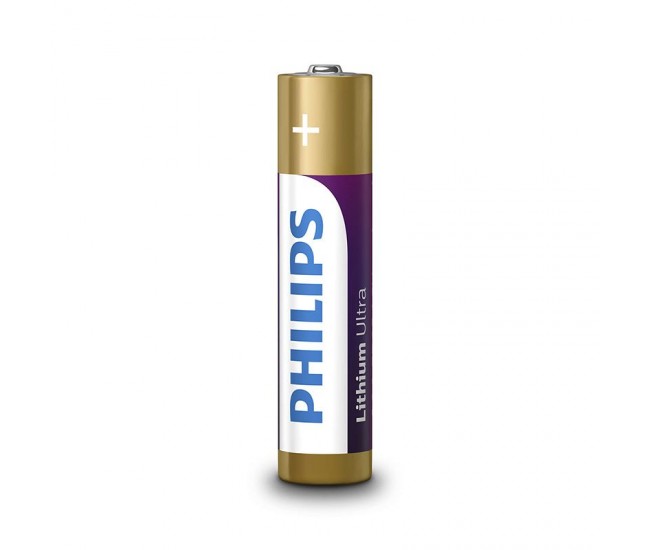 BATERIE LITHIUM ULTRA LR3 AAA BLISTER 4 BUC PHILIPS 