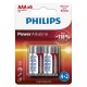 BATERIE POWER ALKALINE LR3 AAA BLISTER 6 BUC PHILIPS 