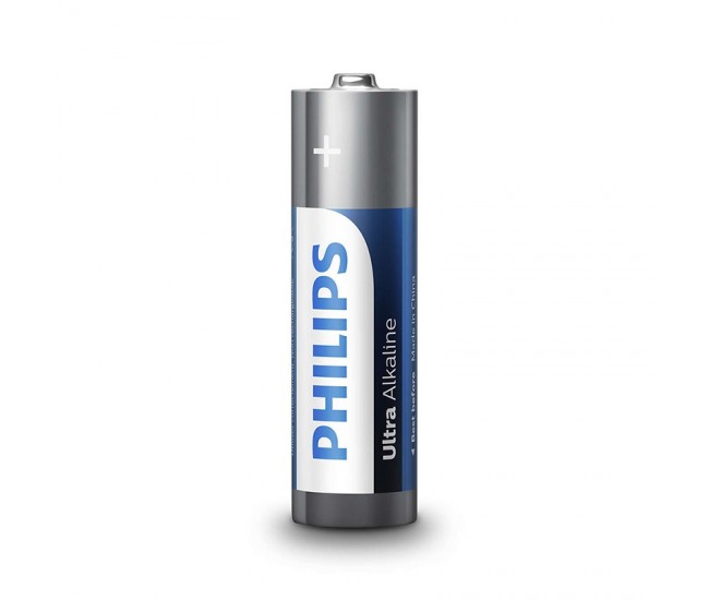 BATERIE ULTRA ALKALINE LR6 AA BLISTER 4 BUC PHILIPS 