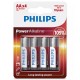 BATERIE POWER ALKALINE LR6 AA BLISTER 4 BUC PHILIPS 