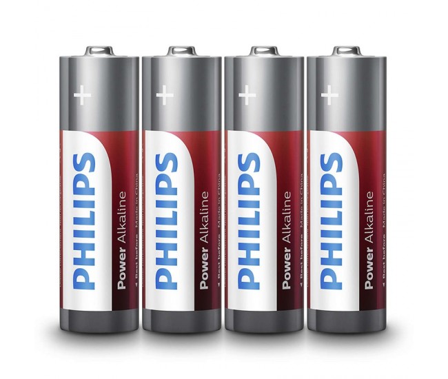 BATERIE POWER ALKALINE LR6 AA BLISTER 4 BUC PHILIPS 