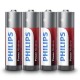 BATERIE POWER ALKALINE LR6 AA BLISTER 4 BUC PHILIPS 