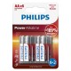BATERIE POWER ALKALINE LR6 AA BLISTER 6 BUC PHILIPS 