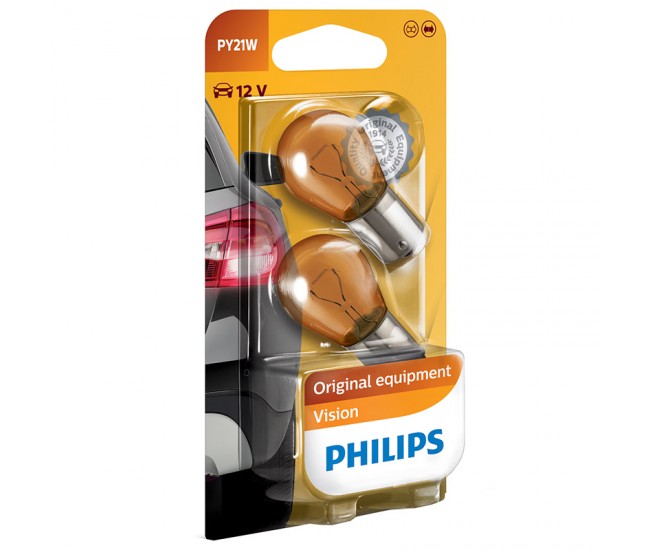 SET 2 X BEC AUTO 12V 21W PHILIPS 
