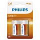 BATERIE LONGLIFE R14 C BLISTER 2 BUC PHILIPS 