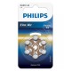 BATERIE AUDITIVA ZINC AIR BLISTER 6 BUC PHILIPS 
