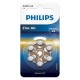 BATERIE AUDITIVA ZINC AIR BLISTER 6 BUC PHILIPS 