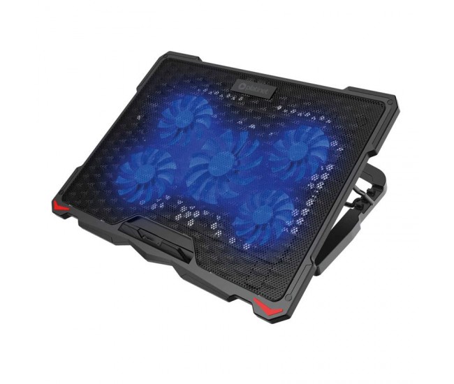 COOLING PAD LAPTOP 5 FANS 2 USB PLATINET 