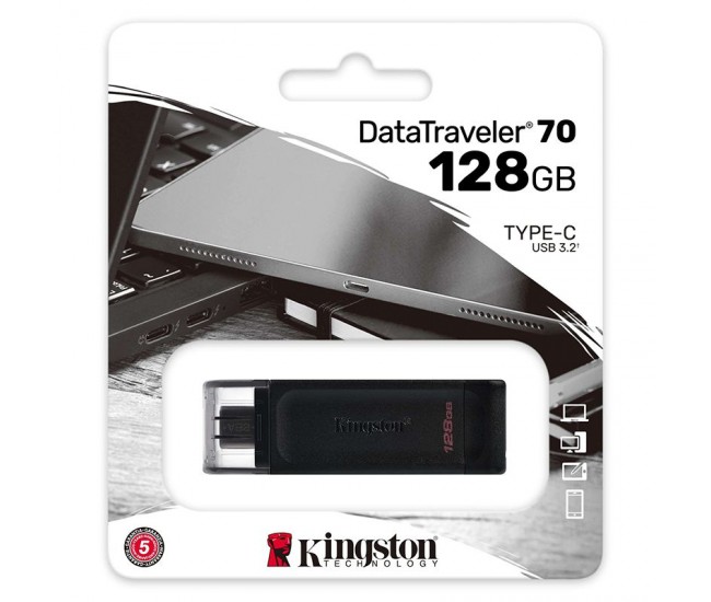 FLASH DRIVE 128GB DT70 USB 3.2 TIP C KINGSTON