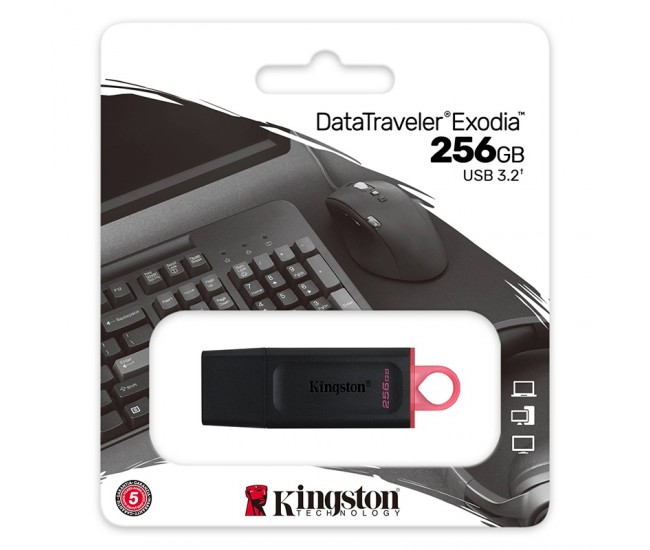 FLASH DRIVE 256GB DT USB 3.2 GEN1 KINGSTON 