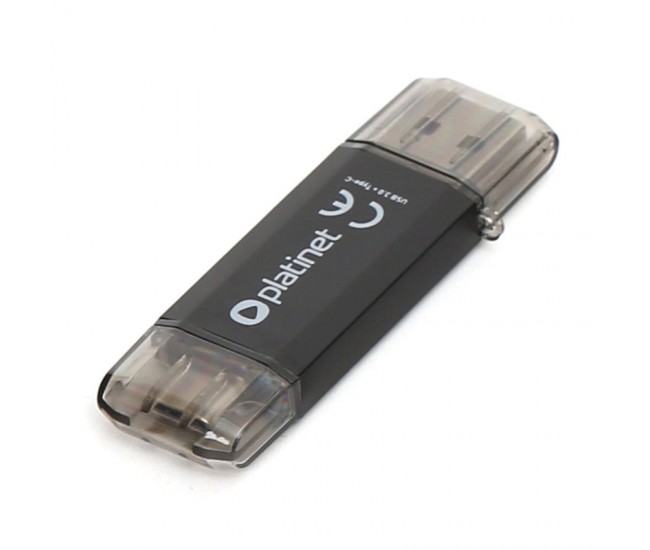 FLASH DRIVE USB 3.0 SI TYPE C 64GB C-DEPO PLATINET 