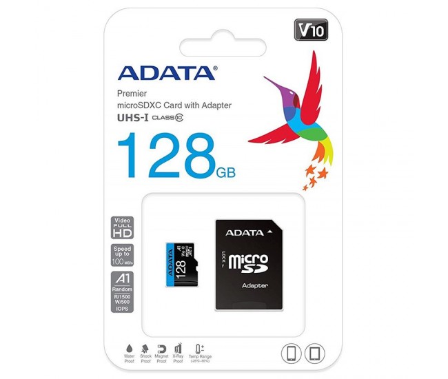 MICRO SD CARD 128GB CLASS 10 ADATA