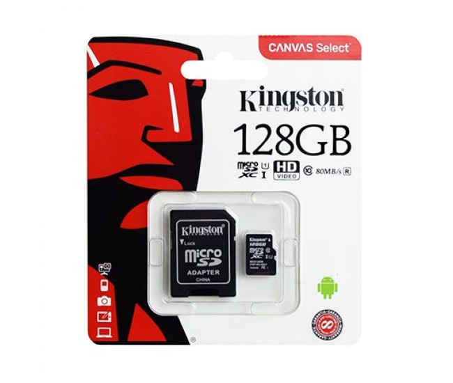 MICRO SD CARD 128GB CLASS 10 KINGSTON