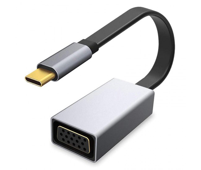 ADAPTOR TYPE C LA VGA MAMA 1080P 60HZ PLATINET 