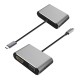 ADAPTOR TIP C - HDMI 4K 30HZ SI VGA (SIMULTAN) 
