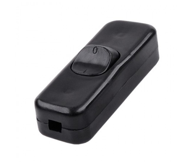 INTRERUPATOR PE FIR 3A/250V NEGRU INTRERUPATOR PE FIR 3A/250V NEGRU