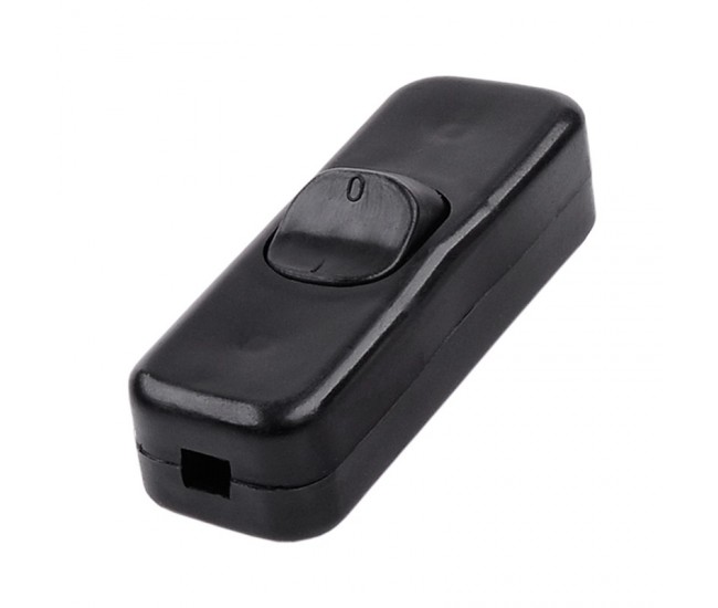 INTRERUPATOR PE FIR 3A/250V NEGRU INTRERUPATOR PE FIR 3A/250V NEGRU