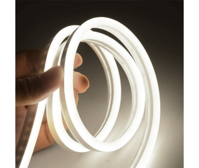 BANDA LED COB FLEXIBILA 10MM 6000K IP65 ROLA 100M 