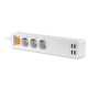 PRELUNGITOR SMART 16A 3 PRIZE 4 USB 1.8M TUYA 