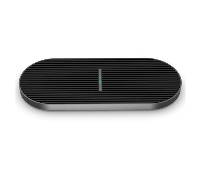 CHARGER WIRELESS QI DUO 2X10W TYPE C PLATINET 