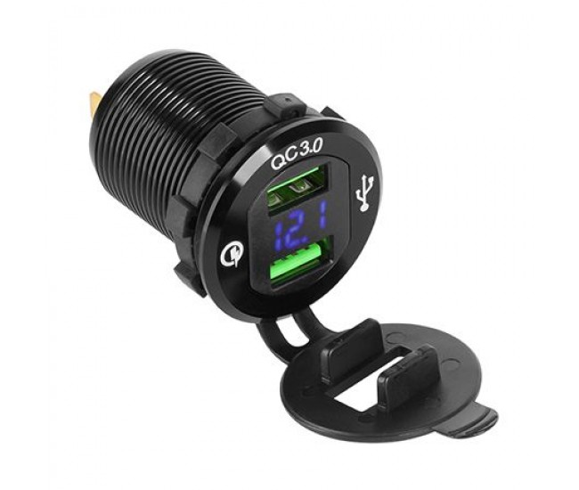 MUFA MONTAJ AUTO INCARCARE 2XUSB QUICK CHARGE 