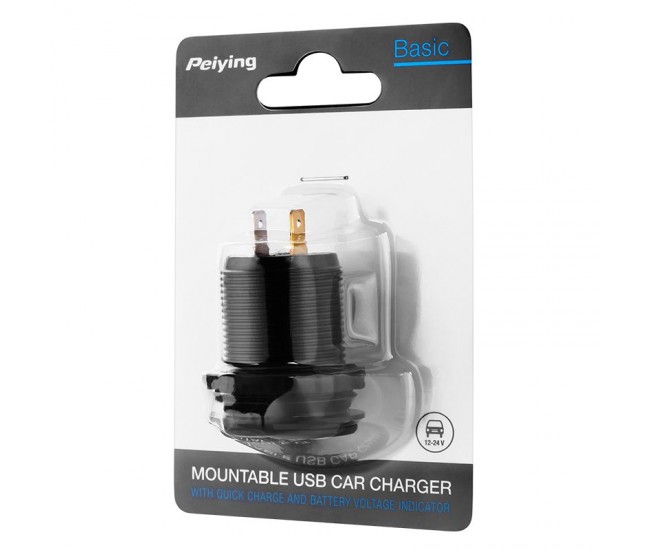 MUFA MONTAJ AUTO INCARCARE 2XUSB QUICK CHARGE 