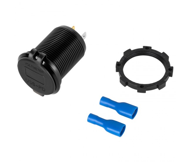 MUFA MONTAJ INCARCARE USB PD SI QC 3.0 48W 