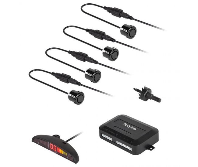 SISTEM PARCARE DISPLAY LED 4 SENZORI NEGRI 