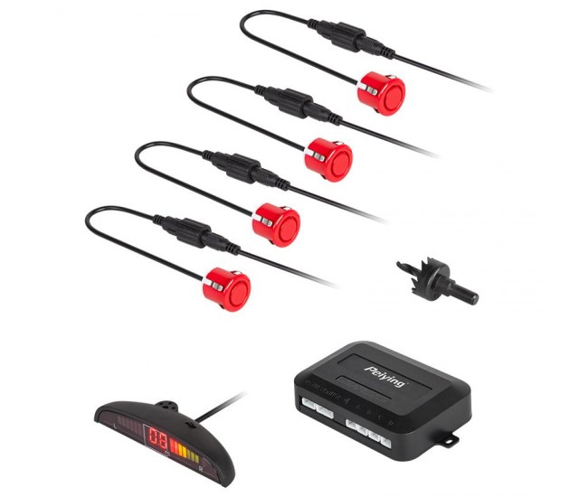 SISTEM PARCARE DISPLAY LED 4 SENZORI ROSII SISTEM PARCARE DISPLAY LED 4 SENZORI ROSII