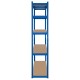 RAFT METALIC 5 POLITE 750K MDF 180X90X40 ALBASTRU REBEL 