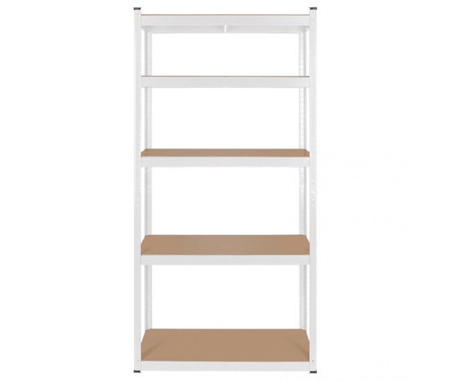 RAFT METALIC 5 POLITE 750KG MDF 180X90X40 ALB REBEL 