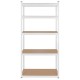 RAFT METALIC 5 POLITE 750KG MDF 180X90X40 ALB REBEL 