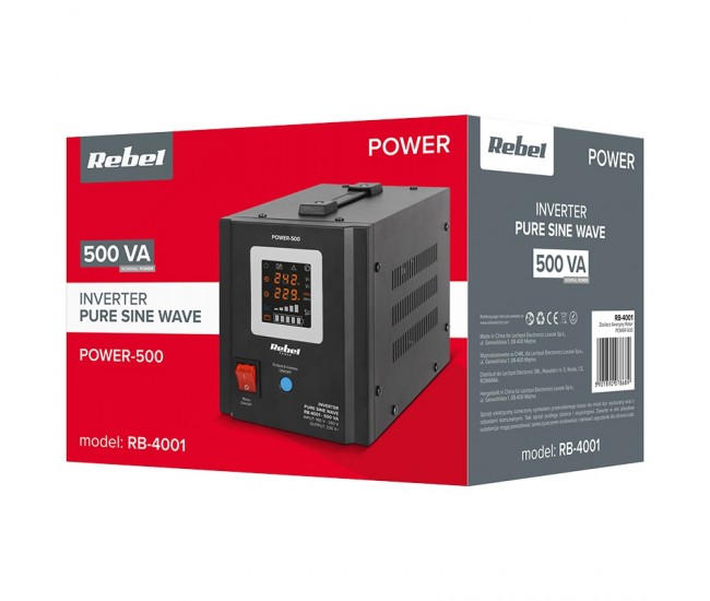 UPS CENTRALE SINUS PUR 500VA 300W 12V REBEL 