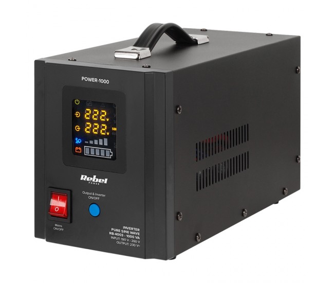 UPS CENTRALE SINUS PUR 1000VA 700W 12V REBEL 