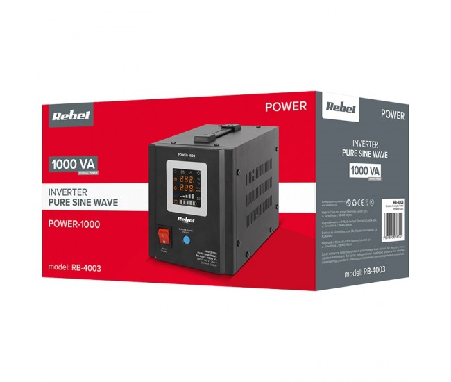 UPS CENTRALE TERMICE SINUS PUR 1000VA 700W 12V REBEL 