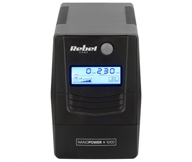 UPS OFFLINE NANOPOWER PLUS 1000 (1000VA/600W) REBEL 