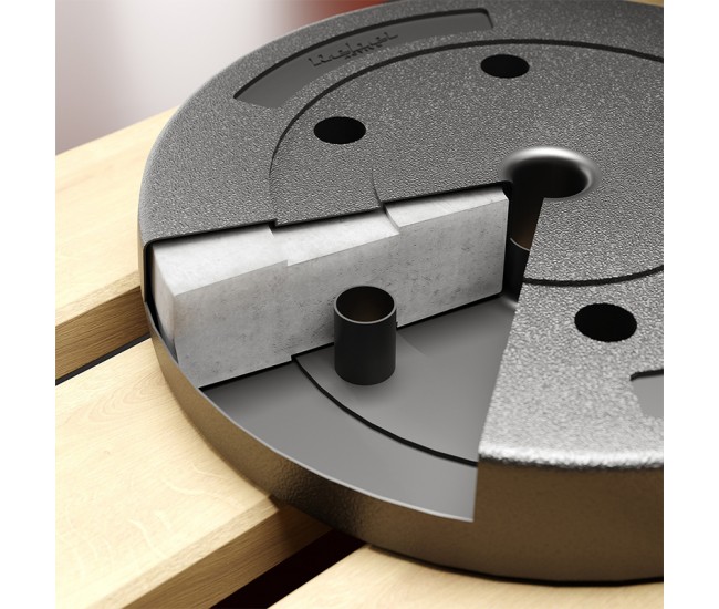 DISC GREUTATE COMPOZIT SET 4 X 1.25 KG  REBEL ACTIVE 